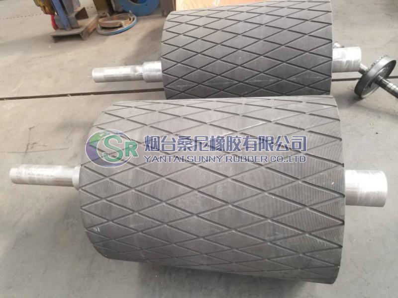 rubber lagging pulley rubber lagging pulley