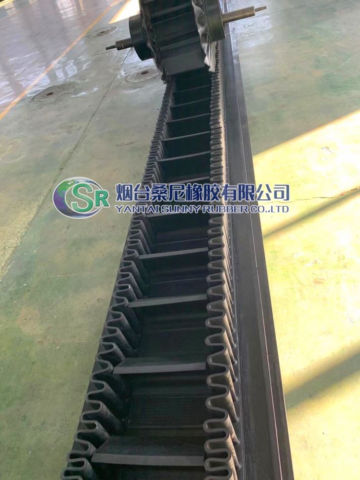 High-inclined Corrugated Flange Conveyor Belt