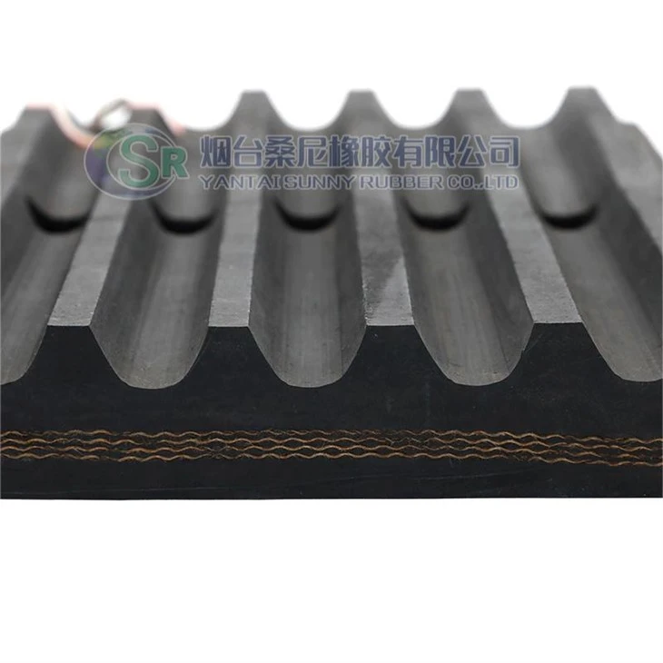Oil Resistant Rubber Filter Belt With Ripple Curb