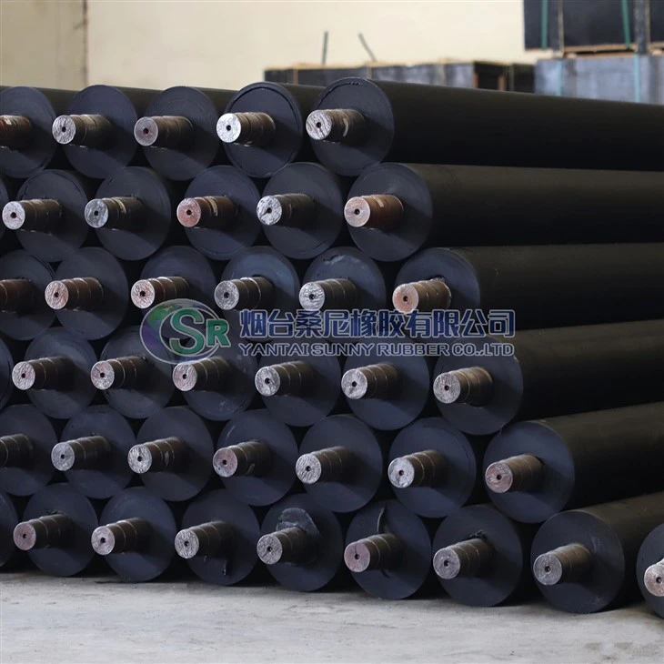 Rubber Covered Puller/Belt Return Roller For Vacuum Filter
