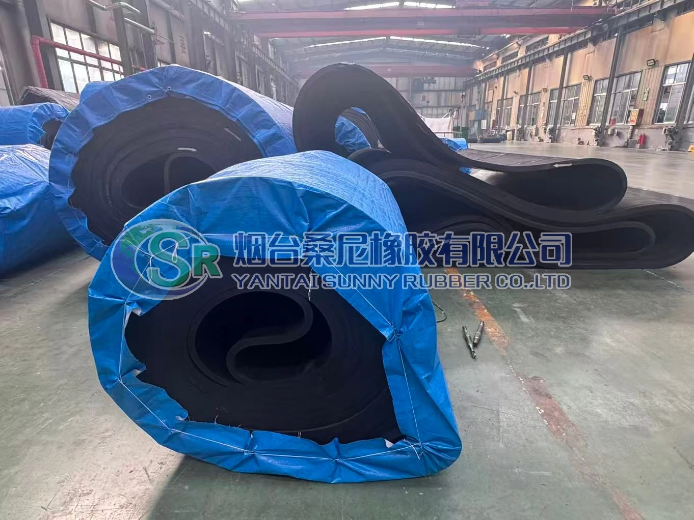 Rubber Filter Belt With The Draining Holes Are Pure Rubber Structure