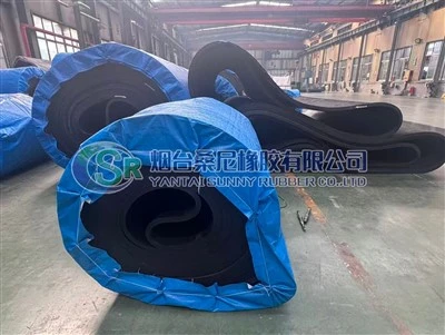 Rubber Filter Belt With The Draining Holes Are Pure Rubber Structure